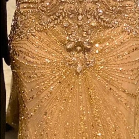 Lena Berisha Dresses Gold Swarovski Crystal Bridal Dress Poshmark
